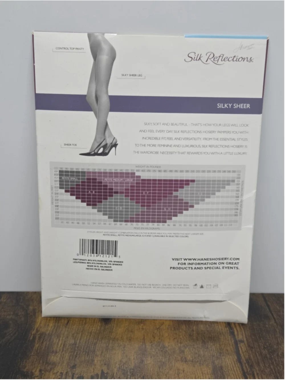 Hanes Silk Reflections Silky Sheer CD Control Top Sheer Toe Travel Buff 717